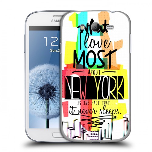 Дизайнерский пластиковый чехол для Samsung Galaxy Grand Городские символы