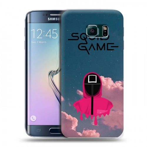 Дизайнерский пластиковый чехол для Samsung Galaxy S6 Edge Игра в кальмара
