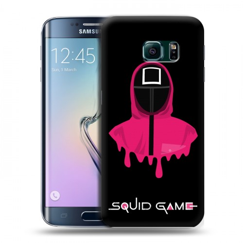 Дизайнерский пластиковый чехол для Samsung Galaxy S6 Edge Игра в кальмара