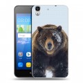 Дизайнерский пластиковый чехол для Huawei Y6 Медведь