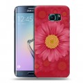 Дизайнерский силиконовый чехол для Samsung Galaxy S6 Edge Хризантемы радости