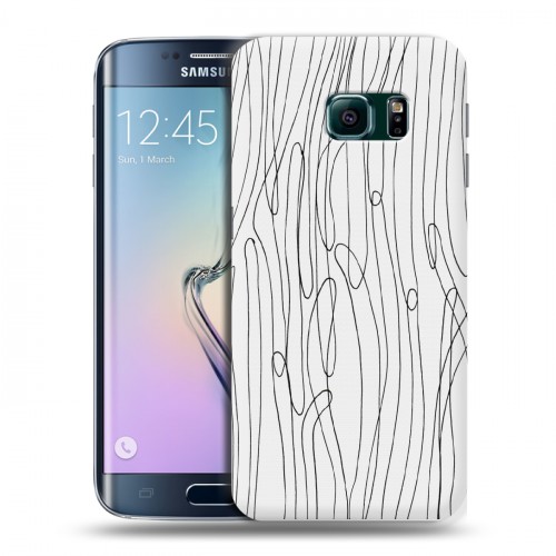 Дизайнерский силиконовый чехол для Samsung Galaxy S6 Edge Карандашные узоры