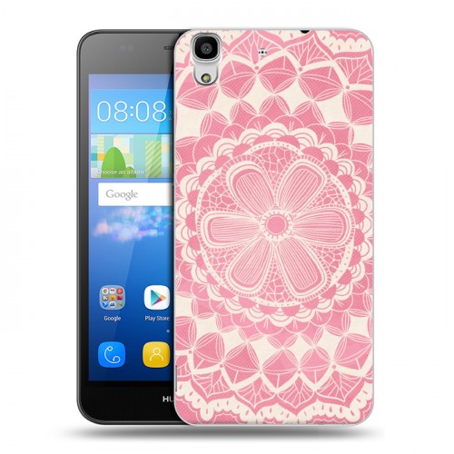 Дизайнерский пластиковый чехол для Huawei Y6 Мандалы и цветы