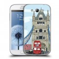 Дизайнерский пластиковый чехол для Samsung Galaxy Grand Столичные зарисовки