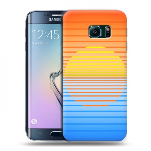 Дизайнерский силиконовый чехол для Samsung Galaxy S6 Edge Динамические полосы