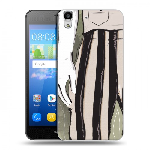Дизайнерский пластиковый чехол для Huawei Y6 Модные иллюстрации