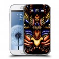 Дизайнерский пластиковый чехол для Samsung Galaxy Grand Маски бабочек
