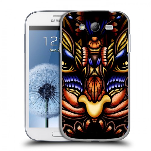 Дизайнерский пластиковый чехол для Samsung Galaxy Grand Маски бабочек