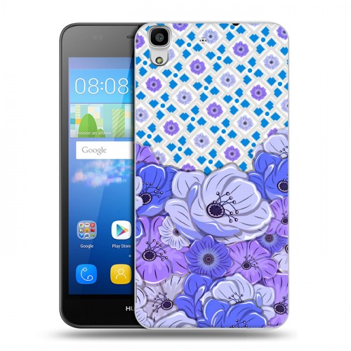 Дизайнерский пластиковый чехол для Huawei Y6 Цветы и узоры