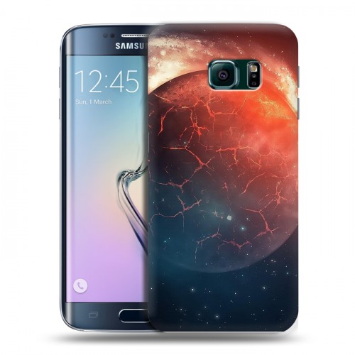 Дизайнерский силиконовый чехол для Samsung Galaxy S6 Edge Вселенная