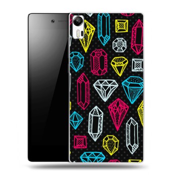 Дизайнерский силиконовый чехол для Lenovo Vibe Shot Яркие алмазы (на заказ)