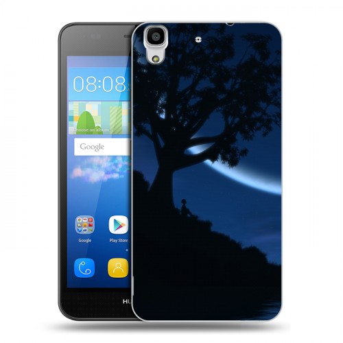 Дизайнерский пластиковый чехол для Huawei Y6 Луна