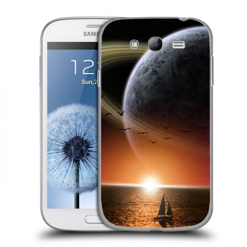 Дизайнерский пластиковый чехол для Samsung Galaxy Grand Сатурн