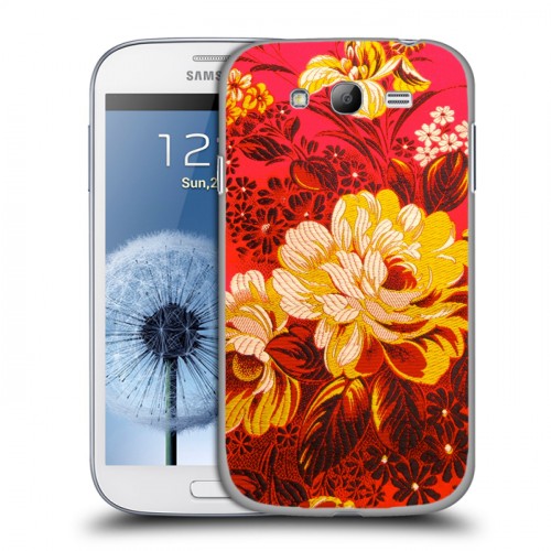 Дизайнерский пластиковый чехол для Samsung Galaxy Grand Цветочные мотивы