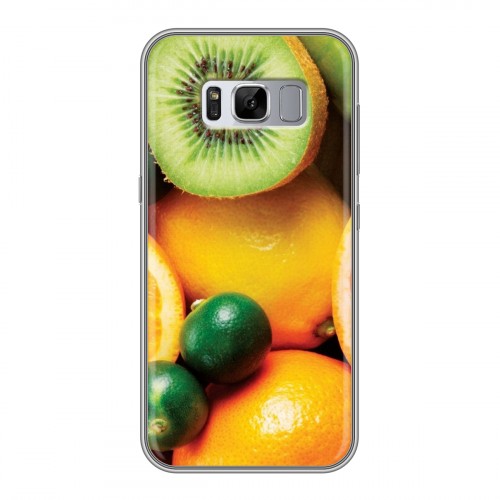 Дизайнерский силиконовый чехол для Samsung Galaxy S8 Plus Фрукты текстуры
