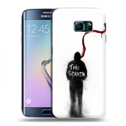 Дизайнерский пластиковый чехол для Samsung Galaxy S6 Edge Штамм