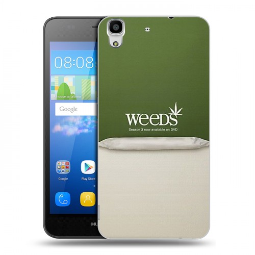 Дизайнерский пластиковый чехол для Huawei Y6 Weeds