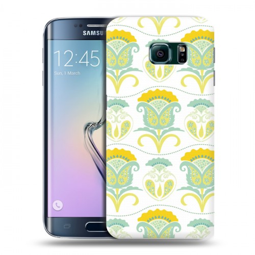 Дизайнерский силиконовый чехол для Samsung Galaxy S6 Edge Богемские шаблоны