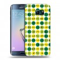 Дизайнерский силиконовый чехол для Samsung Galaxy S6 Edge Шаблоны эмодзи