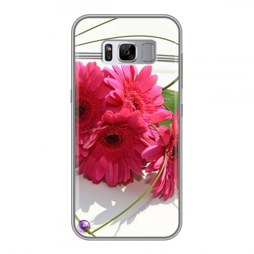 Дизайнерский силиконовый чехол для Samsung Galaxy S8 Plus Герберы