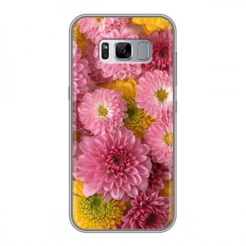 Дизайнерский силиконовый чехол для Samsung Galaxy S8 Plus Хризантемы