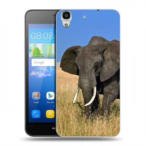 Дизайнерский пластиковый чехол для Huawei Y6 Слоны