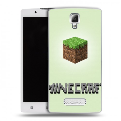 Дизайнерский пластиковый чехол для Lenovo A2010 Minecraft