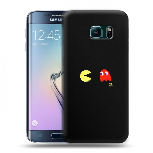 Дизайнерский силиконовый чехол для Samsung Galaxy S6 Edge Pacman