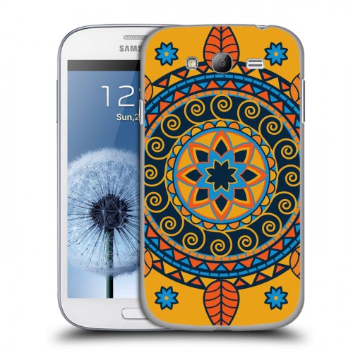 Дизайнерский пластиковый чехол для Samsung Galaxy Grand Индийские Монограммы