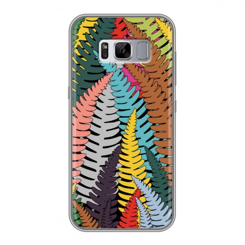 Дизайнерский силиконовый чехол для Samsung Galaxy S8 Plus Заросли папоротника