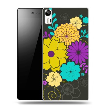 Дизайнерский силиконовый чехол для Lenovo Vibe Shot Цветы кимоно (на заказ)