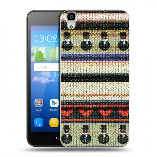 Дизайнерский пластиковый чехол для Huawei Y6 Текстура свитера