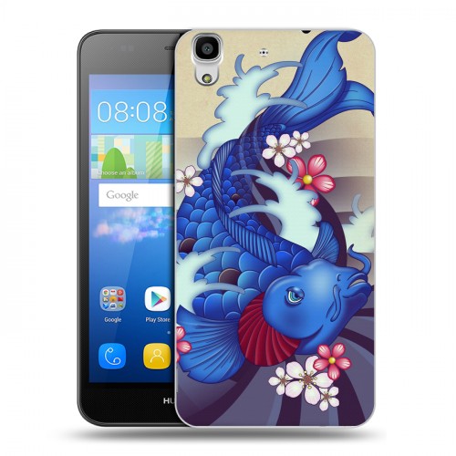 Дизайнерский пластиковый чехол для Huawei Y6 Рыбное вдохновение