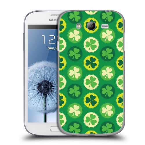 Дизайнерский пластиковый чехол для Samsung Galaxy Grand Клеверные шаблоны
