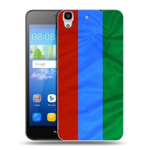 Дизайнерский пластиковый чехол для Huawei Y6 Флаг Дагестана