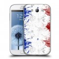 Дизайнерский пластиковый чехол для Samsung Galaxy Grand Флаг Франции