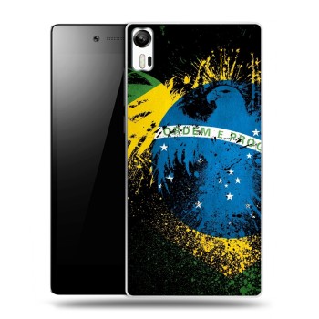 Дизайнерский силиконовый чехол для Lenovo Vibe Shot Флаг Бразилии (на заказ)