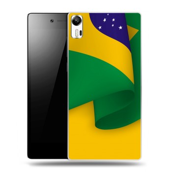 Дизайнерский силиконовый чехол для Lenovo Vibe Shot Флаг Бразилии (на заказ)