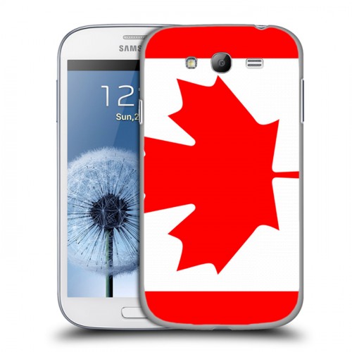 Дизайнерский пластиковый чехол для Samsung Galaxy Grand Флаг Канады