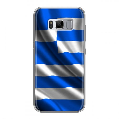 Дизайнерский силиконовый чехол для Samsung Galaxy S8 Plus Флаг Греции