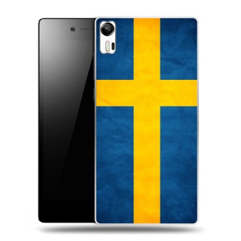 Дизайнерский силиконовый чехол для Lenovo Vibe Shot Флаг Швеции (на заказ)