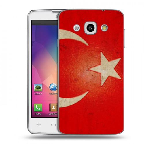 Дизайнерский пластиковый чехол для LG L60 Флаг Турции
