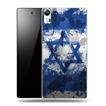 Дизайнерский силиконовый чехол для Lenovo Vibe Shot Флаг Израиля (на заказ)