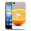 Дизайнерский пластиковый чехол для Huawei Y6 Апельсины