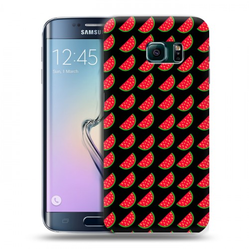 Дизайнерский силиконовый чехол для Samsung Galaxy S6 Edge Арбузы
