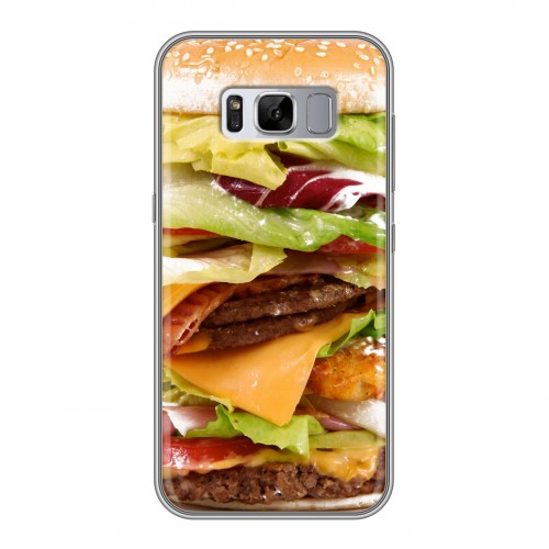 Дизайнерский силиконовый чехол для Samsung Galaxy S8 Plus Бургеры