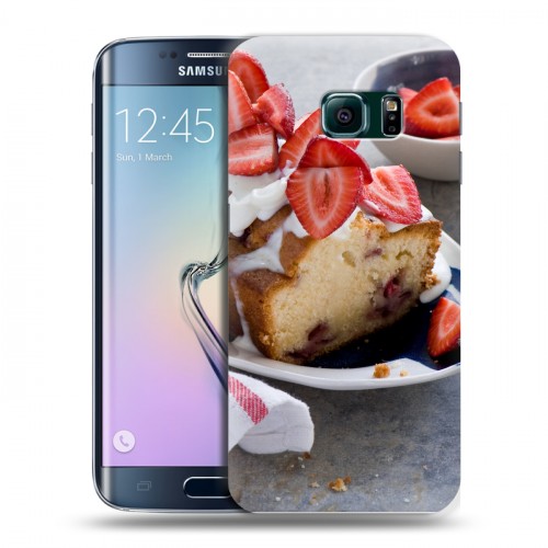 Дизайнерский силиконовый чехол для Samsung Galaxy S6 Edge Кексы