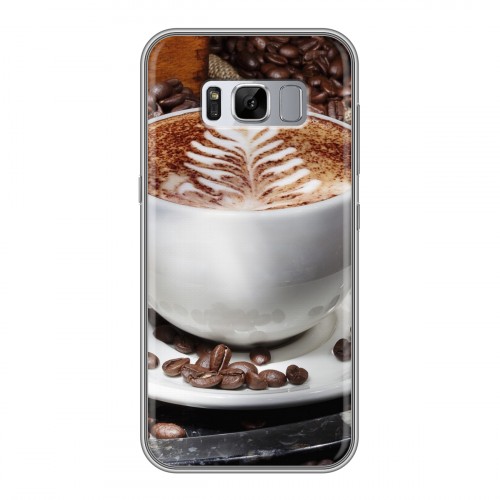 Дизайнерский силиконовый чехол для Samsung Galaxy S8 Plus Кофе напиток