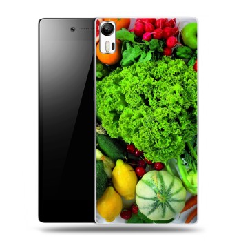 Дизайнерский силиконовый чехол для Lenovo Vibe Shot Овощи (на заказ)