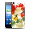Дизайнерский пластиковый чехол для Huawei Y6 Овощи